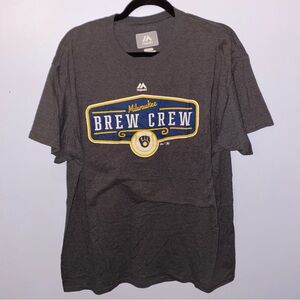 Majestic Brew Crew Charcoal Tee